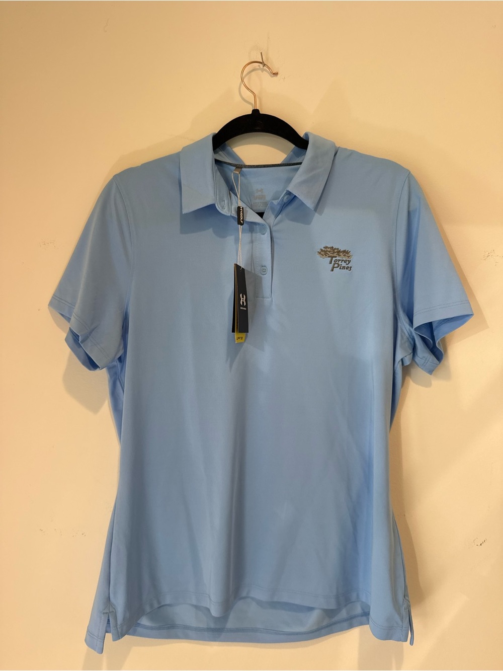 Under Armour Golf Women’s Light Blue Torrey Pines Polo, Sz L